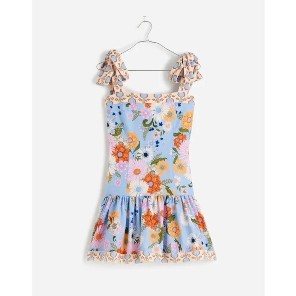 NWT Madewell x Agua Bendita Joaquina Mini Dress Floral Colombian Boho Size XL